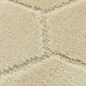 Комплект ковриков на пенорезине FLO 3008 BEIGE с вырезом, фото 9