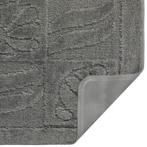 Комплект ковриков на пенорезине FLO 3002 D.GREY с вырезом, фото 6