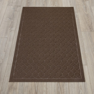 Коврик придверный Лакрум Орнамент прямоугольник коричневый, фото 2