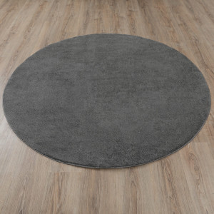 Ковры из Турции Sher PC00A Anthracite/Anthracite круг, фото 2