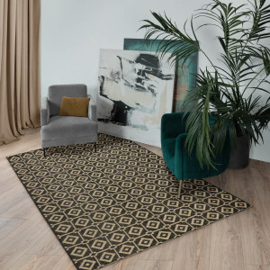 Ковер PAROS A981A BLACK/CREAM, фото 6