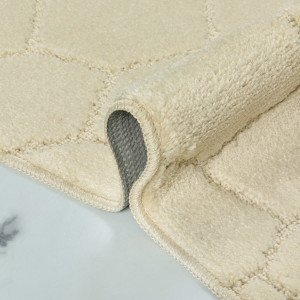 Комплект ковриков на пенорезине FLO 3008 BEIGE с вырезом, фото 5