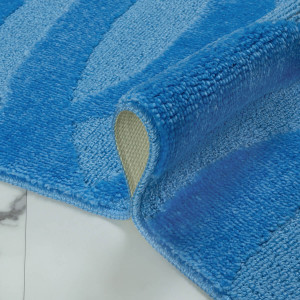 Комплект ковриков на пенорезине FLO 3018 BLUE с вырезом, фото 5