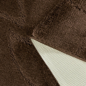 Комплект ковриков на пенорезине FLO 3023 BROWN с вырезом, фото 4