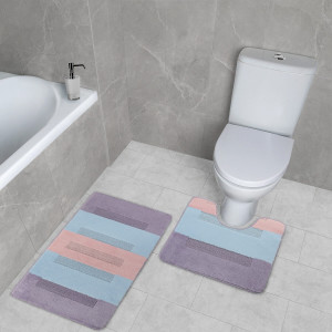 Комплект ковриков на пенорезине FLO 3216B SOFT MİX с вырезом, фото 7