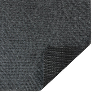 Коврик придверный Дюран Волна Вертикальная серый, фото 5