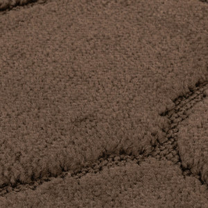 Комплект ковриков на пенорезине FLO 3008 BROWN с вырезом, фото 7