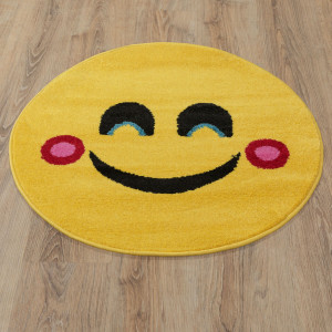 Ковры из Турции COLOR (shapes) L847A YELLOW/YELLOW круг, фото 2