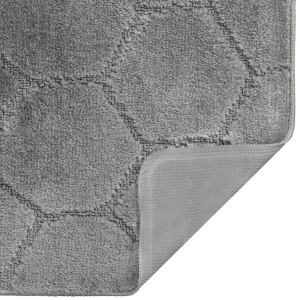 Комплект ковриков на пенорезине FLO 3008 D.GREY с вырезом, фото 6