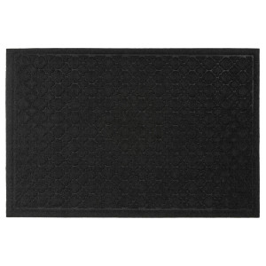 Коврик придверный Лакрум Орнамент прямоугольник черный, фото 1