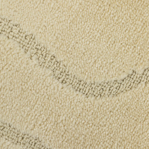 Комплект ковриков на пенорезине FLO 3001 BEIGE с вырезом, фото 9