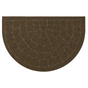 Коврик придверный Лакрум Steen полукруг коричневый, фото 1