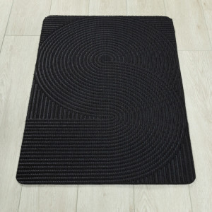 Коврик придверный Дюран Круги черный, фото 2
