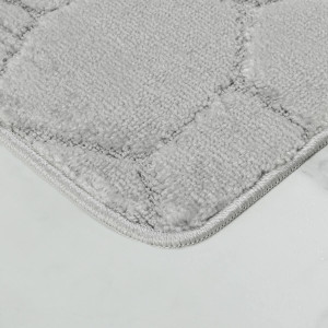 Комплект ковриков на пенорезине FLO 3008 GREY с вырезом, фото 8