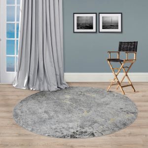 Ковры из Турции ALMIRA E1621 GREY/GOLD круг, фото 5