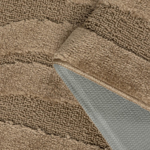 Комплект ковриков на пенорезине FLO 3002 CARAMEL с вырезом, фото 4