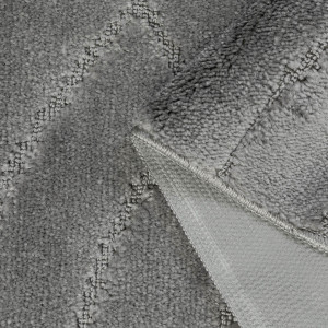 Комплект ковриков на пенорезине FLO 3224 D.GREY с вырезом, фото 4