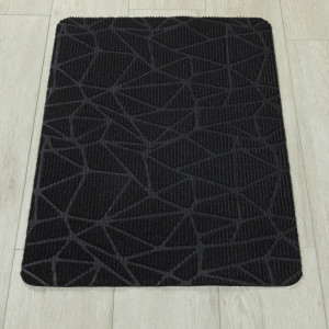 Коврик придверный Дюран Битое стекло черный, фото 2