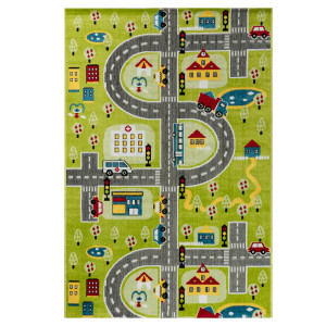 Ковры из Турции Play Rugs D591A Green/Cream, фото 1