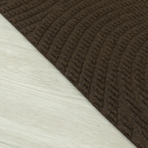 Коврик придверный Дюран Волна Вертикальная коричневый, фото 10