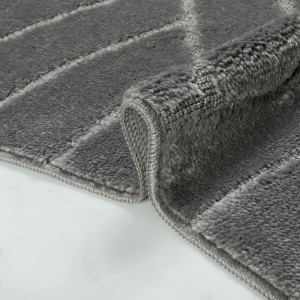 Комплект ковриков на пенорезине FLO 3224 D.GREY с вырезом, фото 5