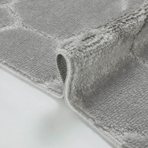 Комплект ковриков на пенорезине FLO 3008 GREY с вырезом, фото 5