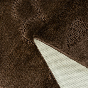 Комплект ковриков на пенорезине FLO 3001 BROWN с вырезом, фото 4