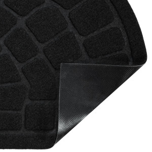 Коврик придверный Лакрум Steen полукруг черный, фото 5