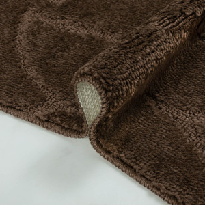 Комплект ковриков на пенорезине FLO 3023 BROWN с вырезом, фото 5