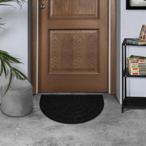 Коврик придверный Лакрум Steen полукруг черный, фото 6