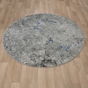 Ковры из Турции ALMIRA E1621 GREY/N.BLUE круг, фото 2