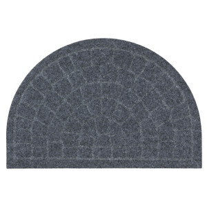 Коврик придверный Лакрум Steen полукруг серый, фото 1