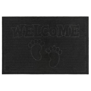 Коврик придверный Лакрум Welcome прямоугольник черный, фото 1
