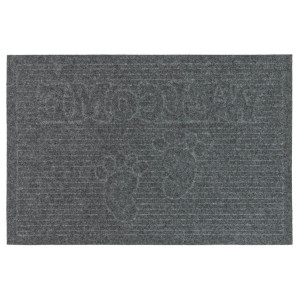 Коврик придверный Лакрум Welcome прямоугольник серый, фото 1