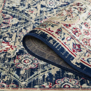 Ковры из Бельгии Isphahan Классические дизайны 84570 Navy/Ivory, фото 4