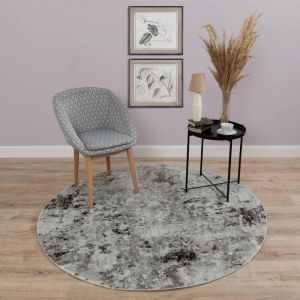 Ковры из Турции Trendy 5466A GREY/ANTRACITE Круг, фото 5
