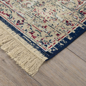 Ковры из Бельгии Isphahan Классические дизайны 84570 Navy/Ivory, фото 2