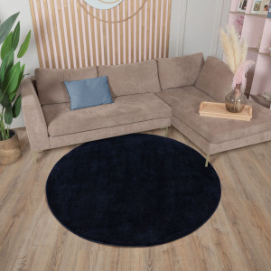 Ковры из Турции Sher PC00A Navy/Navy круг, фото 5