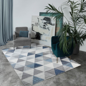 Ковры из Турции FLORES 20002A Grey/Blue, фото 6