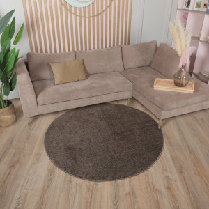 Ковры из Турции Sher PC00A Taupe/Taupe круг, фото 5