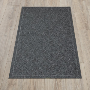 Коврик придверный Лакрум Орнамент прямоугольник серый, фото 2