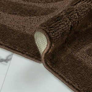 Комплект ковриков на пенорезине FLO 3002 BROWN с вырезом, фото 5