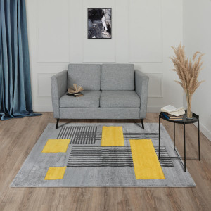 Ковры из Турции REGGI L262A L.GREY/YELLOW, фото 5