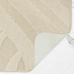 Комплект ковриков на пенорезине FLO 3018 BEIGE с вырезом, фото 9