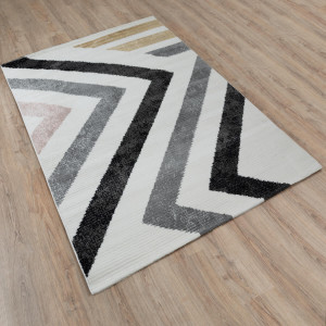 Ковры из Турции Daria L513A White/Black, фото 3