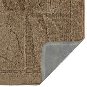 Комплект ковриков на пенорезине FLO 3002 CARAMEL с вырезом, фото 6