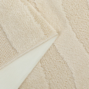 Комплект ковриков на пенорезине FLO 3018 BEIGE с вырезом, фото 4