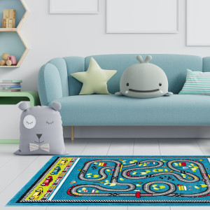Ковры из Турции Play Rugs D578A Blue/Black, фото 5