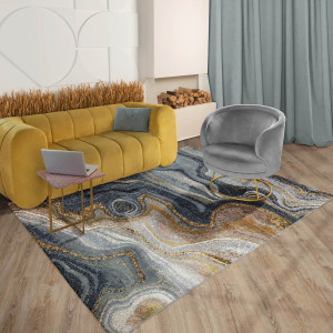 Ковры из Турции Elsa L631A Blue/Yellow, фото 6