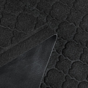 Коврик придверный Лакрум Орнамент прямоугольник черный, фото 4